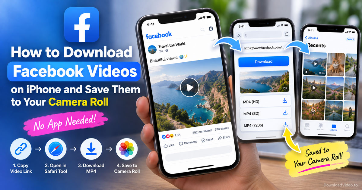 How to download Facebook videos on iPhone and save them to your camera roll