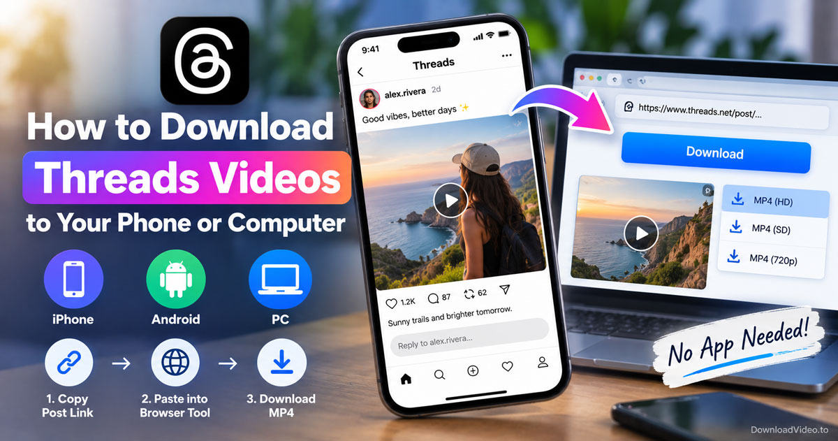 How to Download Threads Videos to Your Phone or Computer