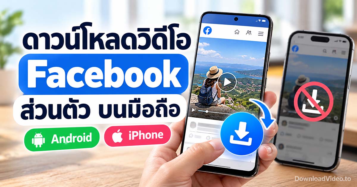 วิธีดาวน์โหลดวิดีโอ Facebook ส่วนตัวบนมือถือ Android และทางออกสำหรับ iPhone